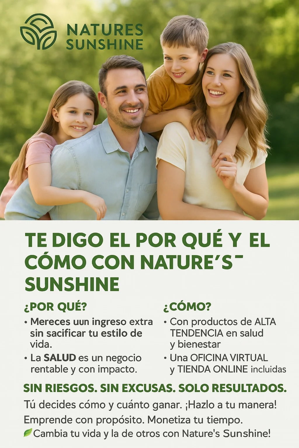 Familia emprendiendo con Nature's Sunshine Panamá — el porqué y el cómo